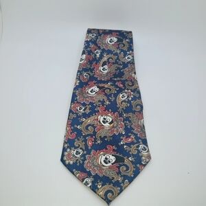 Mickey Mouse red Blue Paisley Men's Tie
